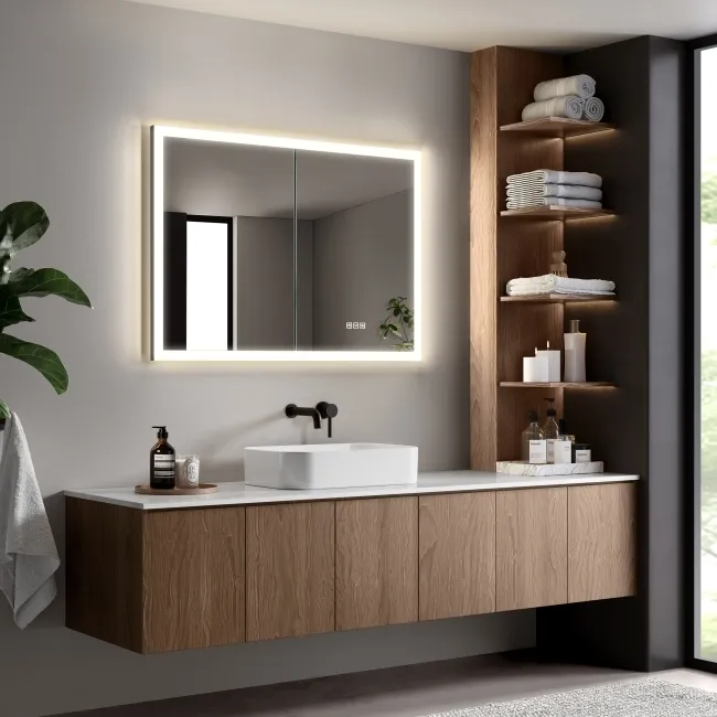 Ivy Recessed LED Mirror Cabinet 700x1000mm
