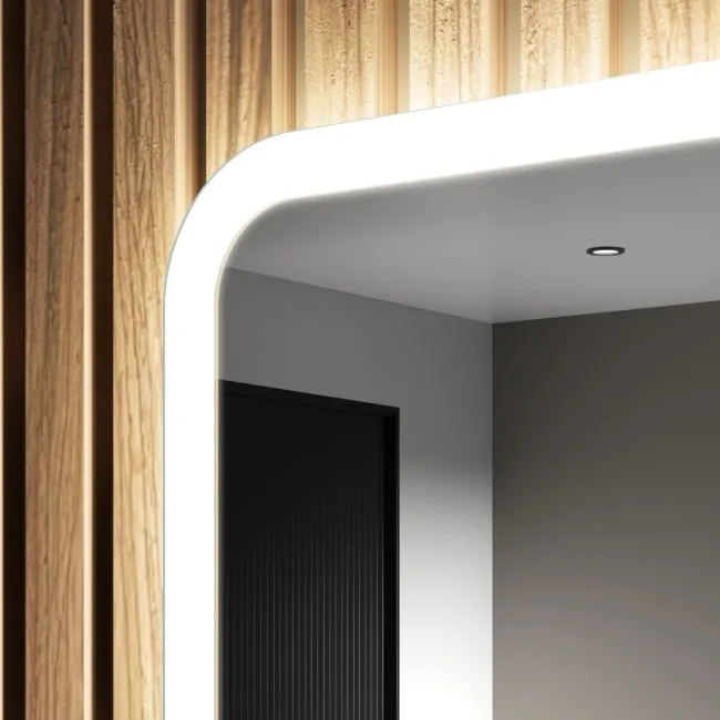 Jolie Battery Operated Illuminated LED Mirror 700x500mm