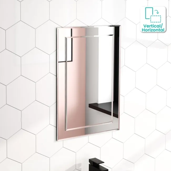 Bella Art Deco Cloakroom Mirror 600x400mm