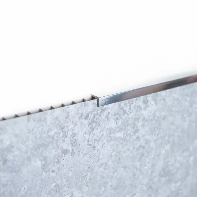 Trepanel Aqua® Shower Panel PVC End Cap Silver