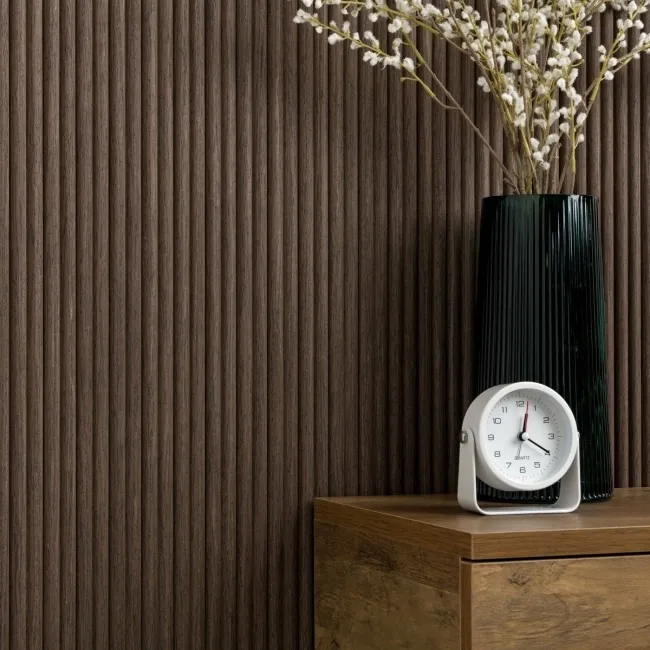 Trepanel Flex® Walnut Brown Flexible Acoustic Wood Panels 1200x600