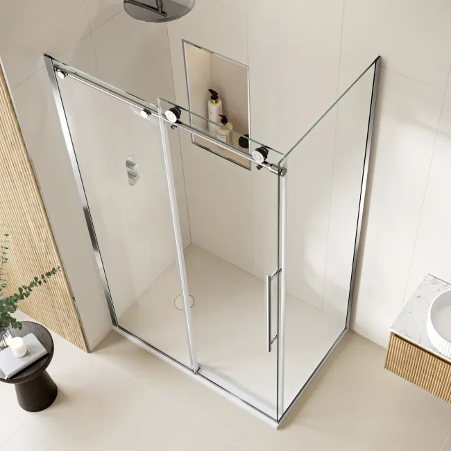 Prague 8mm Soft Closing Sliding Shower Enclosure 1200x800mm