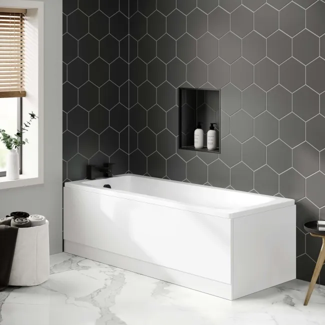 Hereford 1700x700 Square Single Ended Bath