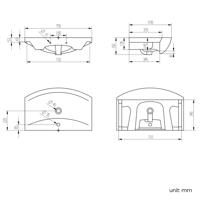 Capri Mystic Green Combination Vanity Basin and Aruba Toilet 1350mm - Chrome Handles