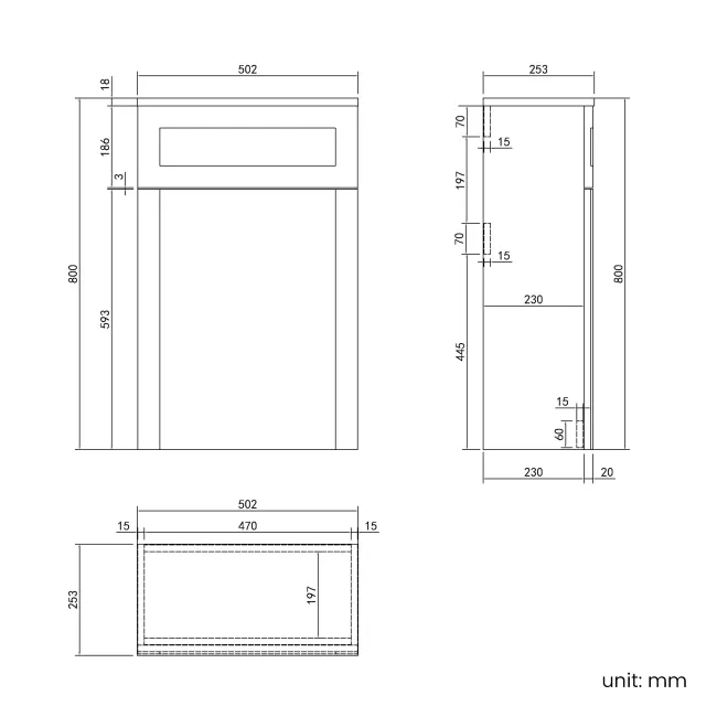 Milos Fog Grey Combination Vanity Basin and Aruba Toilet 1300mm - Chrome Handles