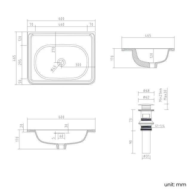 Sorrento Fluted Coastal White Wall Hung Drawer Vanity with Matt White Basin 600mm