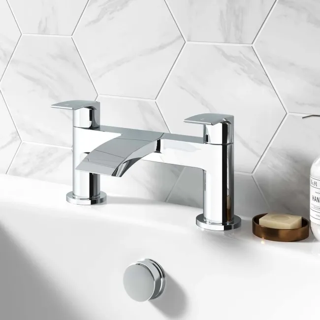 Severn Chrome Basin & Bath Mixer Tap Set