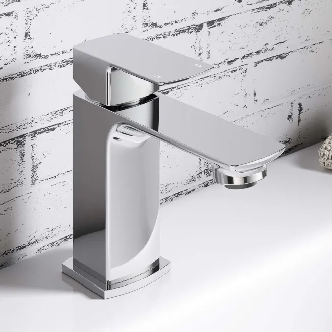 Mersey Chrome Basin & Shower Bath Mixer Tap Set