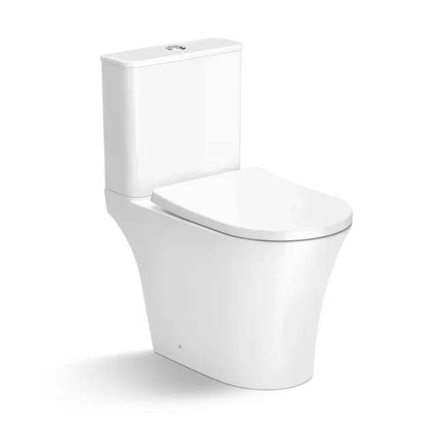 Tucson Rimless Close Coupled Toilet With Soft Close Seat