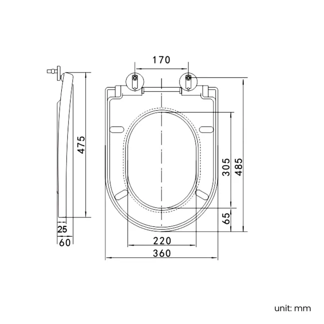 Tucson Rimless Close Coupled Toilet With Soft Close Seat
