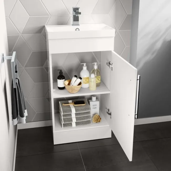 Avon Gloss White Basin Vanity 450mm