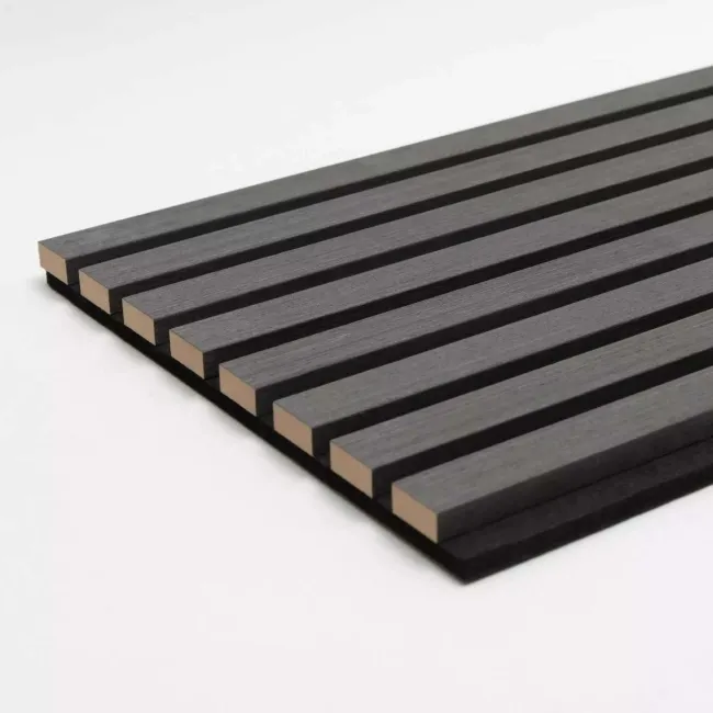 Trepanel XL® 3m Noir Black Acoustic Wood Standard Slat Panels