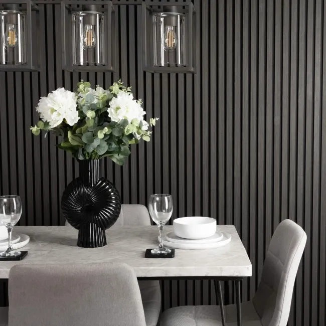 Trepanel® Noir Black Acoustic Wood Wall Panels