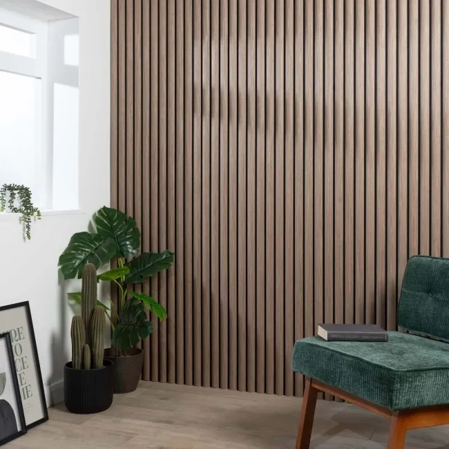 Trepanel Design® Smoked Oak Curve Acoustic Wood Wall Panels