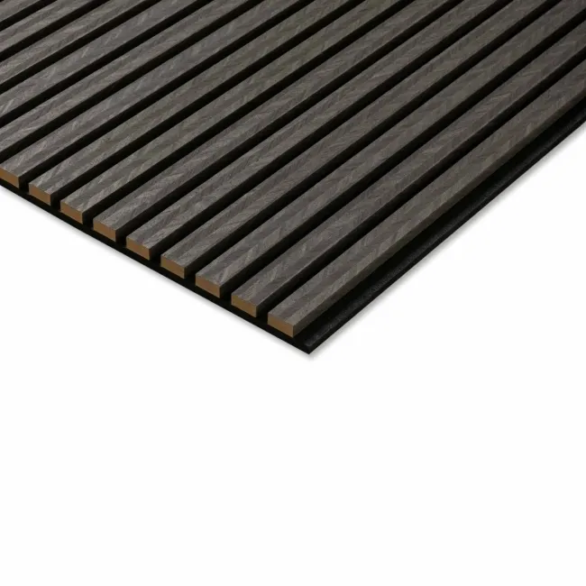 Trepanel® Chevron Noir Black Acoustic Wood Wall Panels
