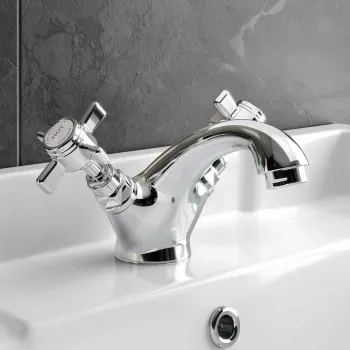 Nene Traditional Chrome Basin Mixer Tap