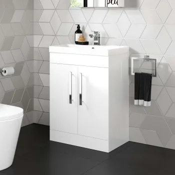 Avon Gloss White Basin Vanity 600mm
