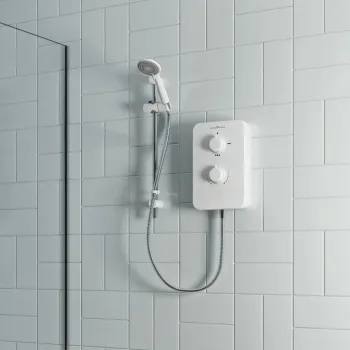 Gainsborough Slim Duo Electric Shower White 9.5kW