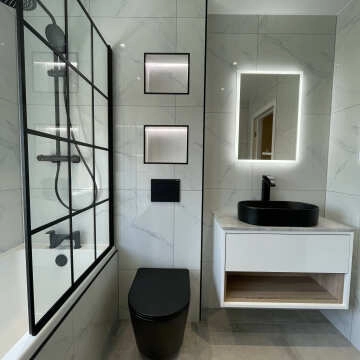 Wirquin Dual Flush Matt Black Push Plate