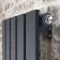 Faro Anthracite Single Flat Panel Vertical Radiator 1800x350mm