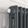 Athens Anthracite Double Column Vertical Traditional Radiator 1500x200mm