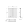 Faro Chrome Single Flat Panel Horizontal Radiator 600x560mm