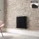Faro Matt Black Double Flat Panel Horizontal Radiator 600x560mm