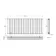Faro Matt Black Double Flat Panel Horizontal Radiator 600x1400mm