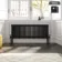 Athens Matt Black Triple Column Horizontal Traditional Radiator 450x1190mm