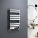 Santorini Chrome Flat Panel Heated Towel Rail 800x450mm