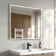 Esme Matt Black Illuminated LED Recessed Mirror Cabinet 700x800mm