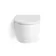 Loma Matt White Rimless Wall Hung Toilet With Premium Soft Close Slim Seat