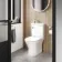 Brooklyn 2-In-1 Combined Wash Basin & Rimless Toilet With Soft Close Seat