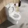 Brooklyn Rimless Fully Back To Wall Close Coupled Toilet With Soft Close Seat