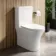 Brooklyn Rimless Fully Back To Wall Close Coupled Toilet With Soft Close Slim Seat