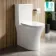 Brooklyn Rimless Comfort Height Close Coupled Toilet With Premium Soft Close Slim Seat