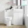 Trent Gloss White Combination Vanity Basin and Aruba Toilet 1000mm