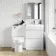 Trent Gloss White Combination Basin Drawer and Miami Toilet 1100mm