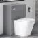 Harper Stone Grey Back To Wall Unit and Boston Toilet