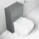 Austin Stone Grey Slimline Back To Wall Unit and Boston Toilet