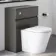 Foster Tungsten Grey Back To Wall Unit and Boston Toilet