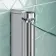 P Shaped 1600 Shower Bath with Front Panel & 4mm Screen with Rail - Left Handed