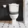 Lima Traditional Close Coupled Toilet With Dove Grey Wooden Seat