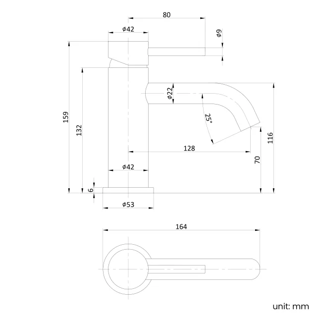 Selma Brushed Brass Basin Mixer Tap