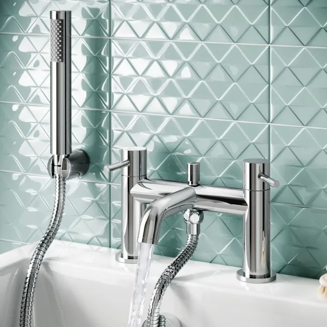 Selma Chrome Bath Filler & Handheld Shower