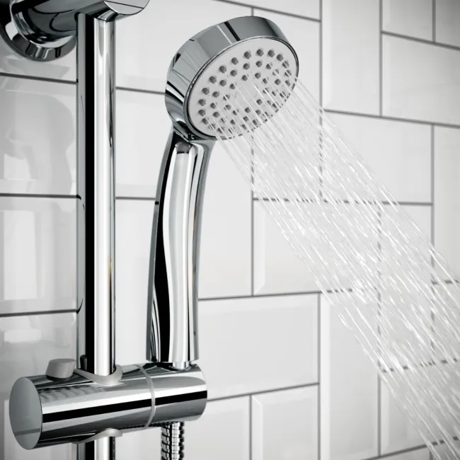 Lismore Essential Round Thermostatic Rigid Shower Set