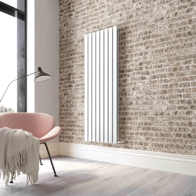 Faro White Double Flat Panel Vertical Radiator 1600x560mm