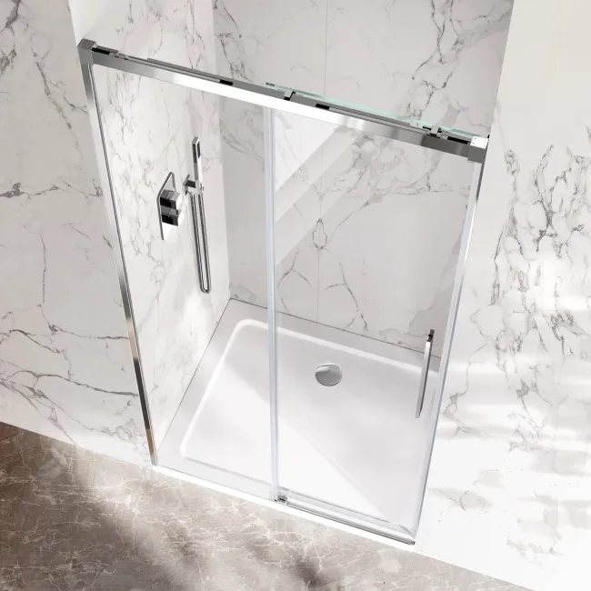 Lisbon 8mm Soft-Closing Sliding Shower Door 1000mm