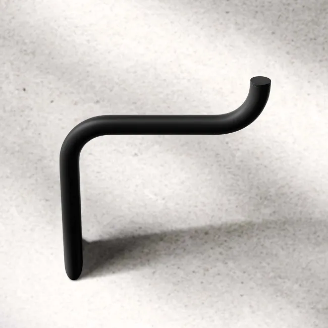 Freya Matt Black Toilet Roll Holder