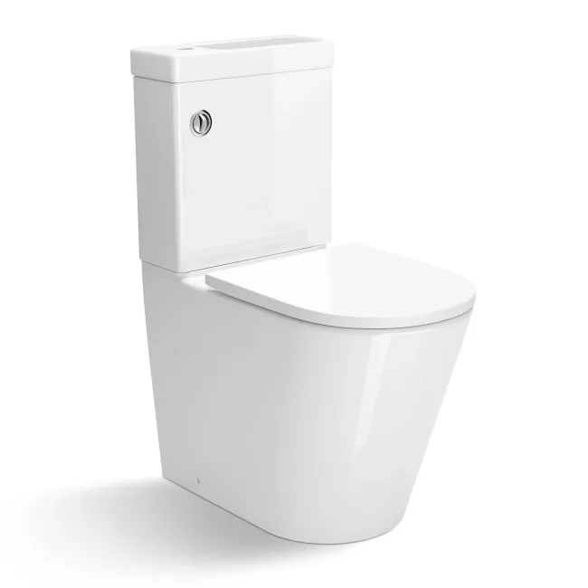 Loma 2-In-1 Combined Wash Basin & Rimless Comfort Height Toilet With Premium Soft Close Seat